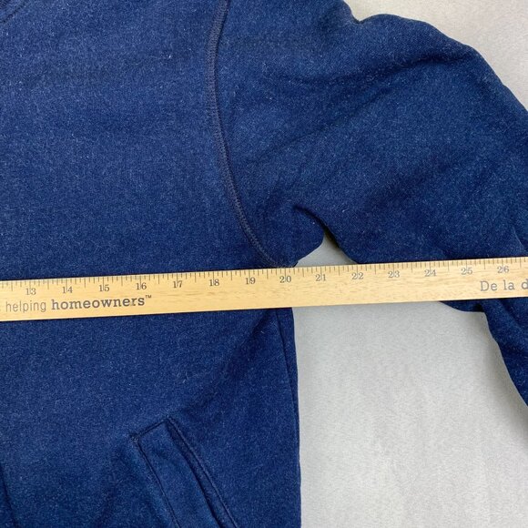 Taylor Stitch Mens Bomber Jacket 38 Small Blue Snap Button Up Fleece Lined USA - Picture 7 of 9